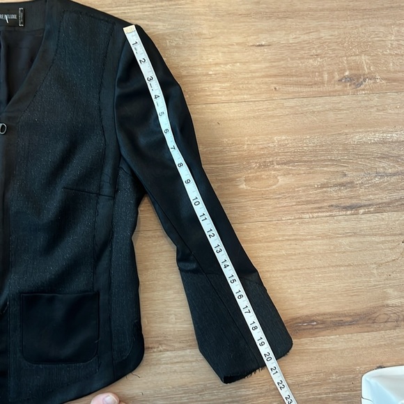 NWOT Zadig and Valtaire Blazer Black/Charcoal size Small - Picture 11 of 12